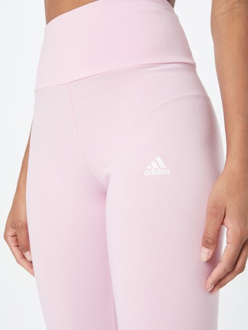 ADIDAS SPORTSWEAR Skinny Športové nohavice 'Essentials' - ružová