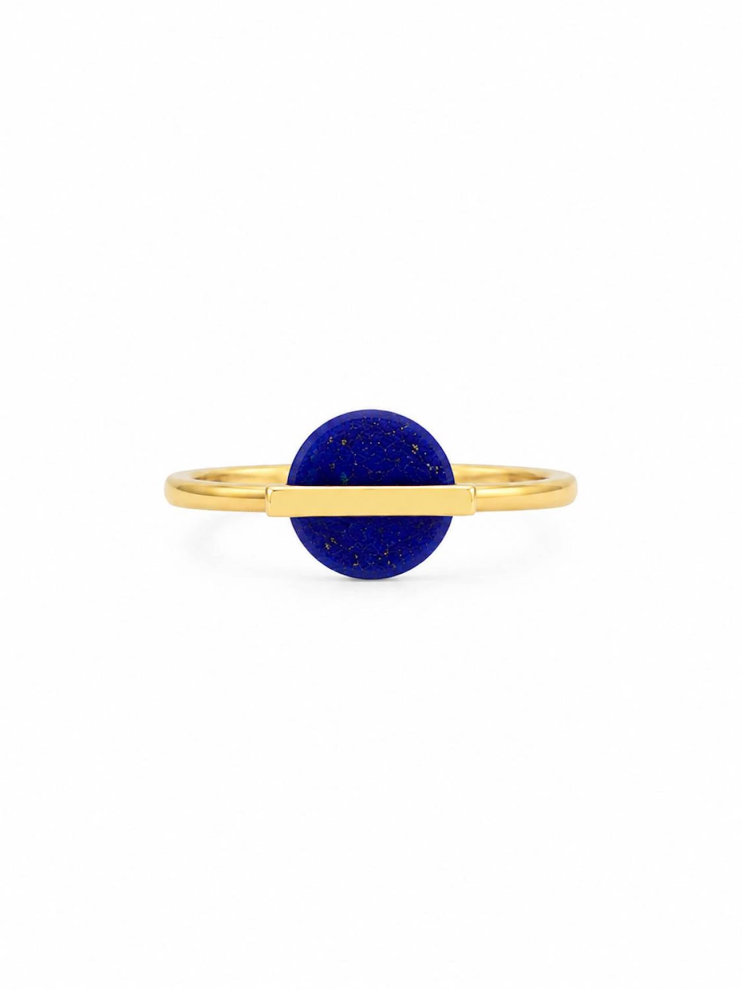 Bague LanLivia en bleu : devant