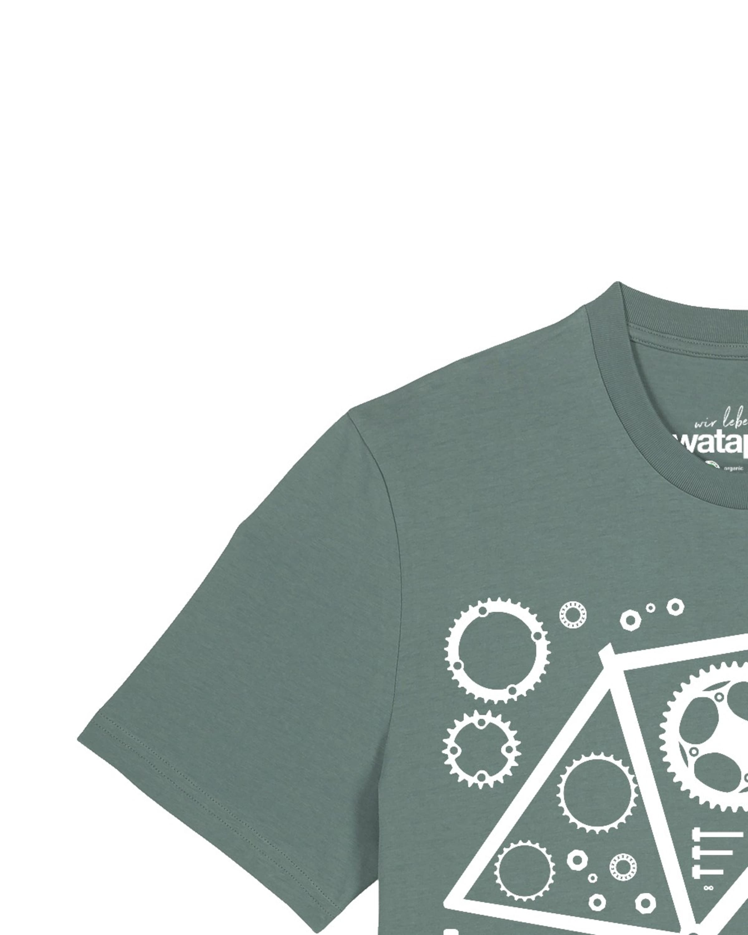 T-Shirt 'Fahrradteile' Watapparel en vert
