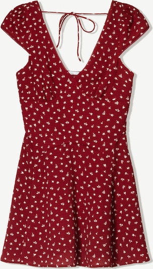 Bershka Kesämekko värissä rubiininpunainen / valkoinen, Tuotenäkymä