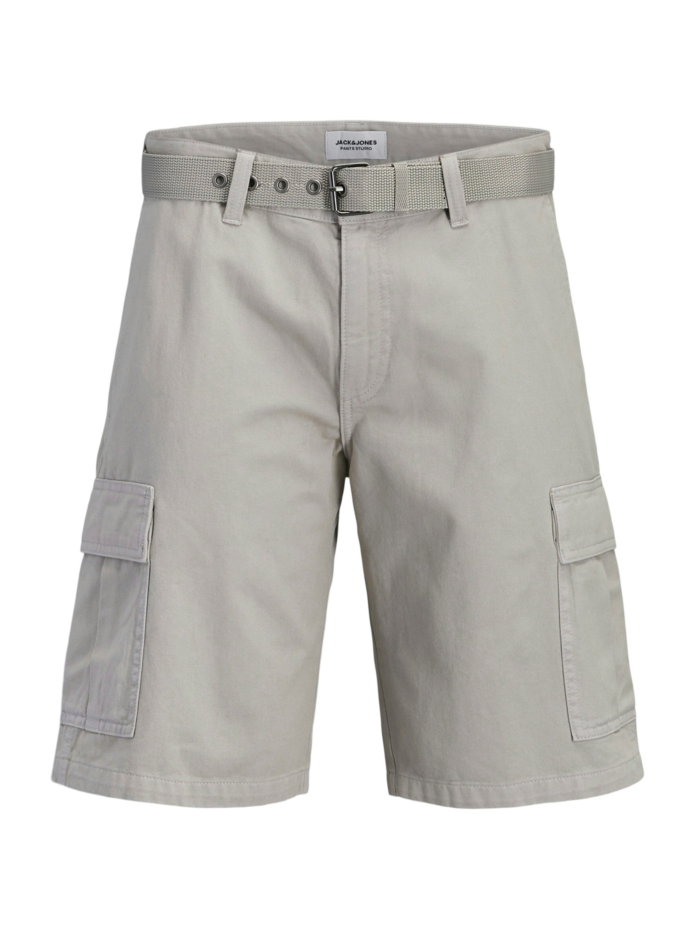 JACK & JONES - Pantalón cargo 'JPSTCOLE HUDSON' en gris: frente