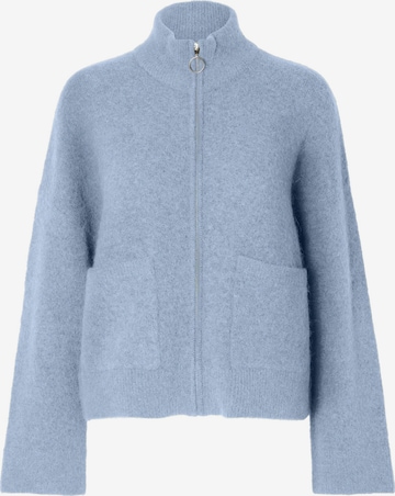 SELECTED FEMME Knit Cardigan in Blue: front