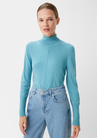 Pull-over comma casual identity en bleu : devant