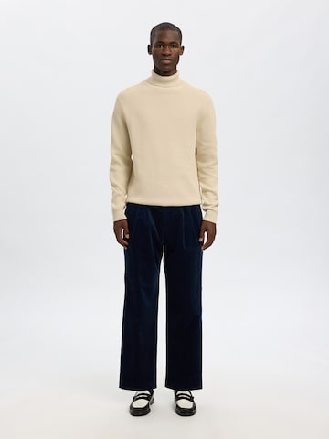 Pull-over 'SLHDANE' SELECTED en beige