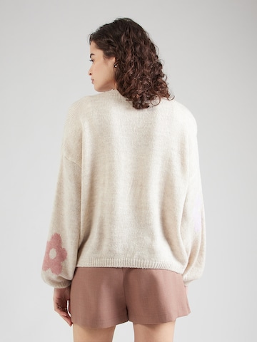 Hailys Kardigán 'Fl44ower' - bézs