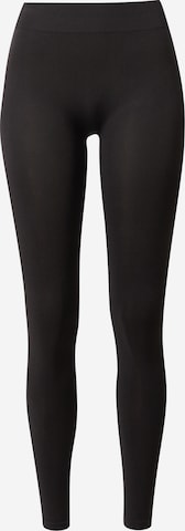 Skinny Leggings 'London Noos' de la PIECES pe negru: față