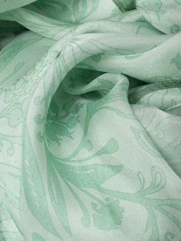 MayTree - Chal 'Seidenchiffon zarte Blumen70 x 180 cm' en verde