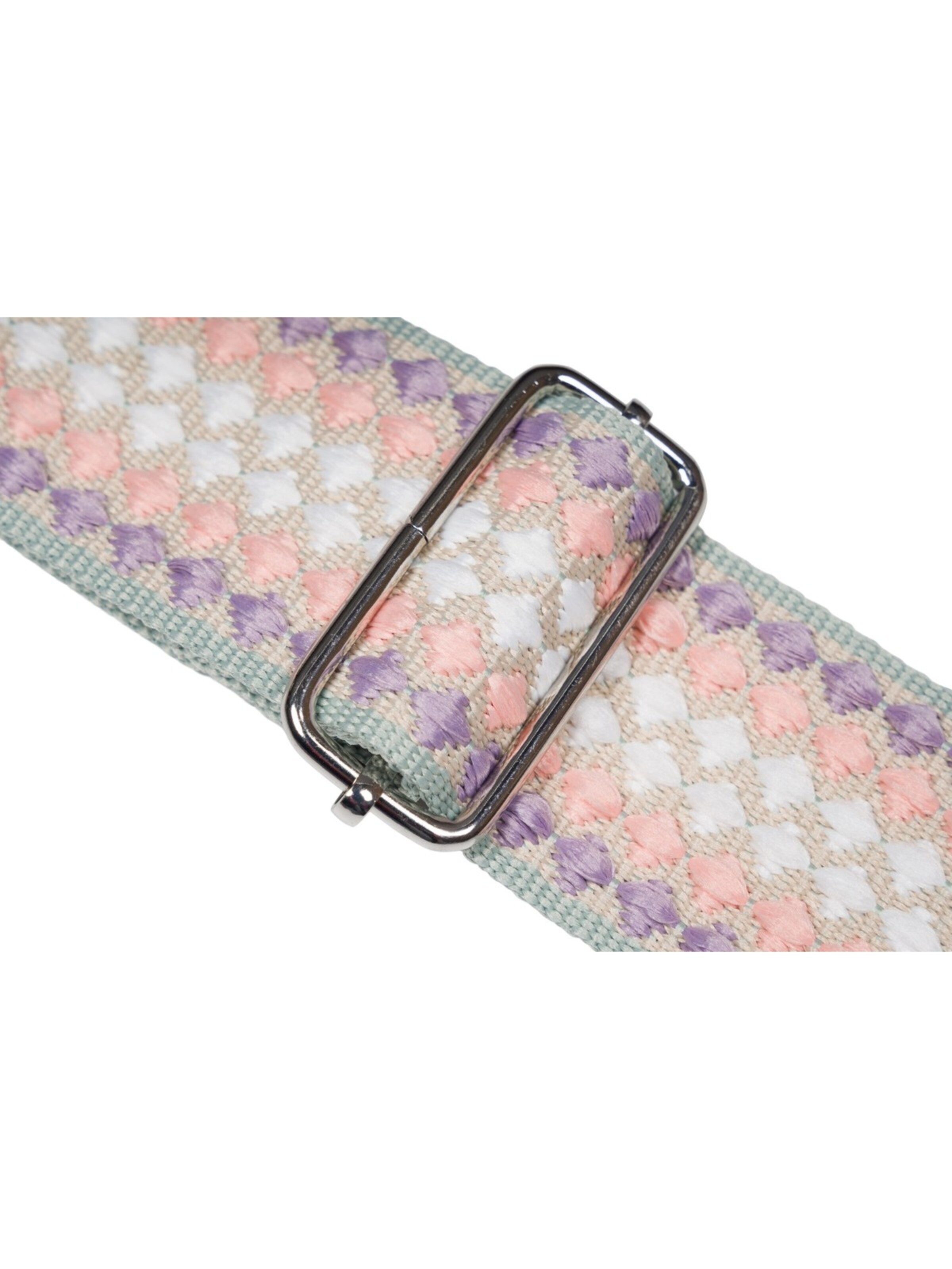 styleBREAKER Taschenzubehör 'Breiter Wechsel Taschengurt Pünktchen mit Börse'‌‌‌‌‌‌‌‌‌ in Lila