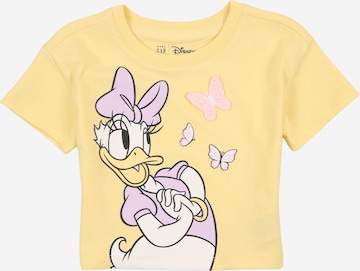 GAP T-Shirt 'DIS' in Gelb: Vorderseite