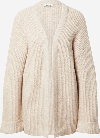 ABOUT YOU Knit Cardigan 'Laura' in Beige: front