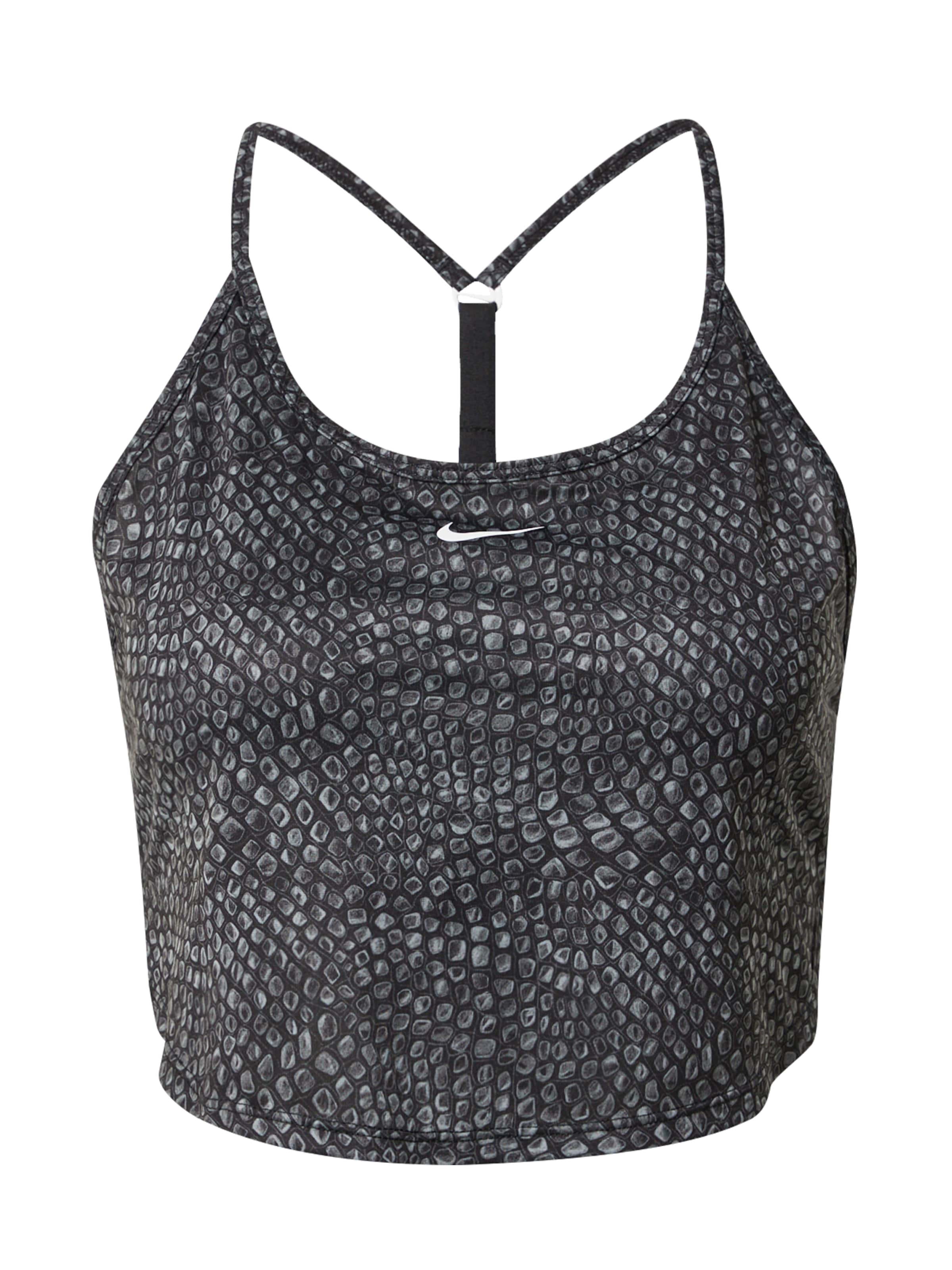 NIKE Športový top - Čierna: predná strana