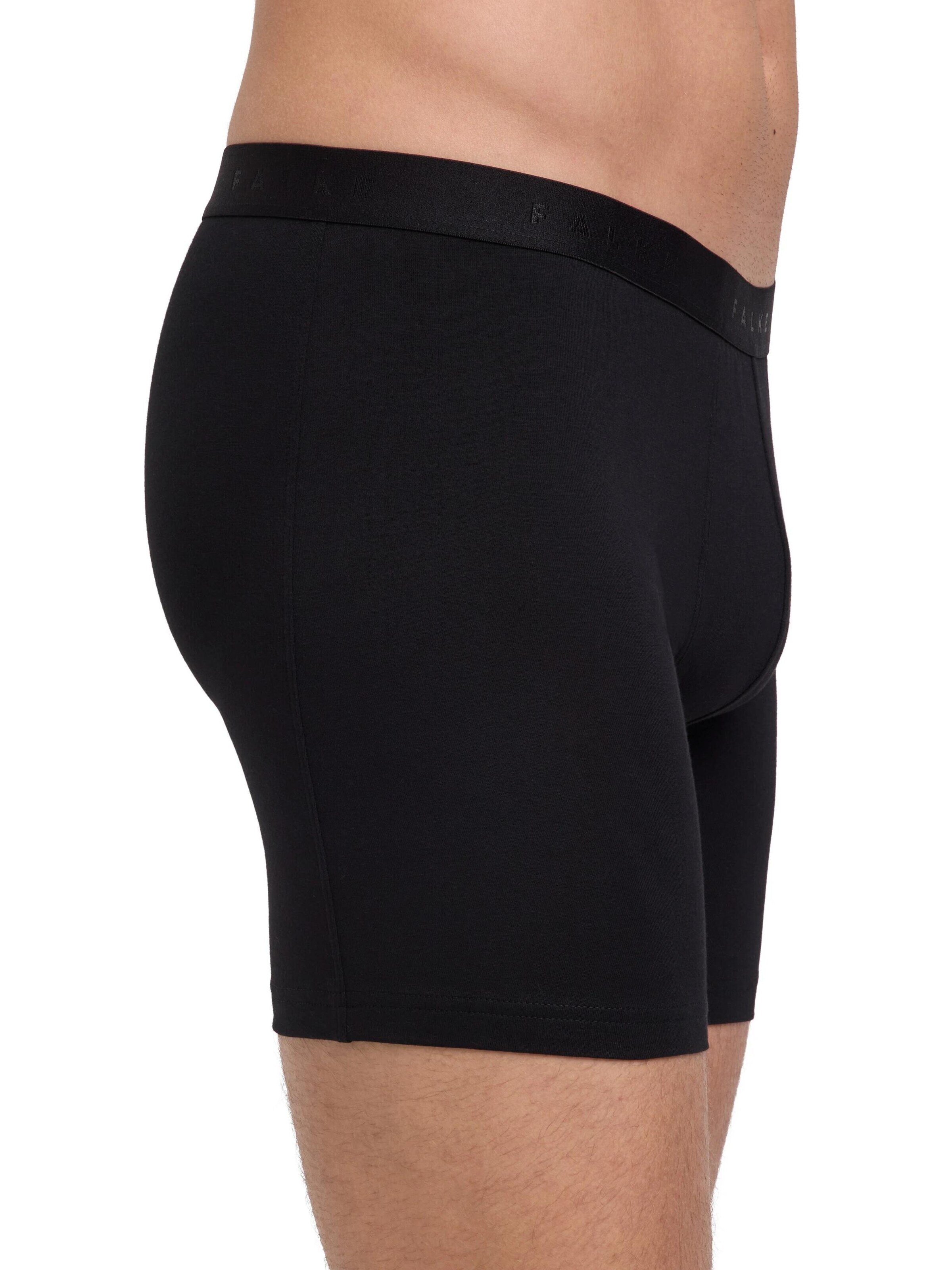 FALKE Boxer shorts '2-Pack Long Leg' in Black