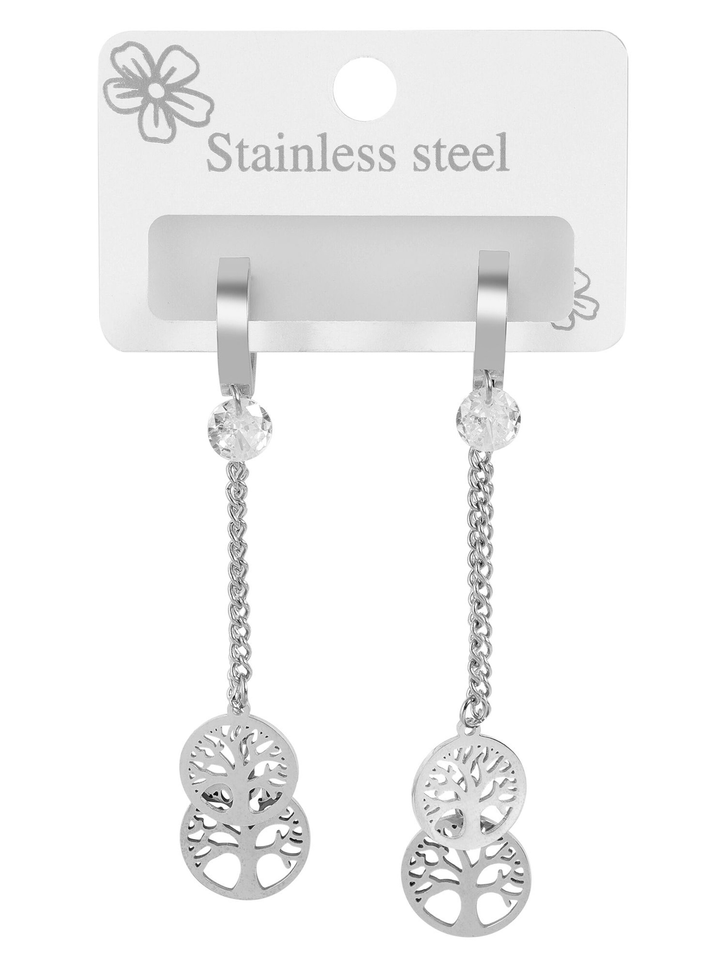 Akzent Earrings 'Mica, langlebig' in Silver: front