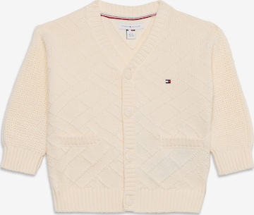 bēšs TOMMY HILFIGER Adīta jaka: no priekšpuses