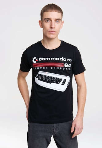 LOGOSHIRT Printshirt 'Commodore 64' in Mischfarben: predná strana