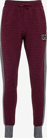 CIPO & BAXX Tapered Broek in Rood: voorkant