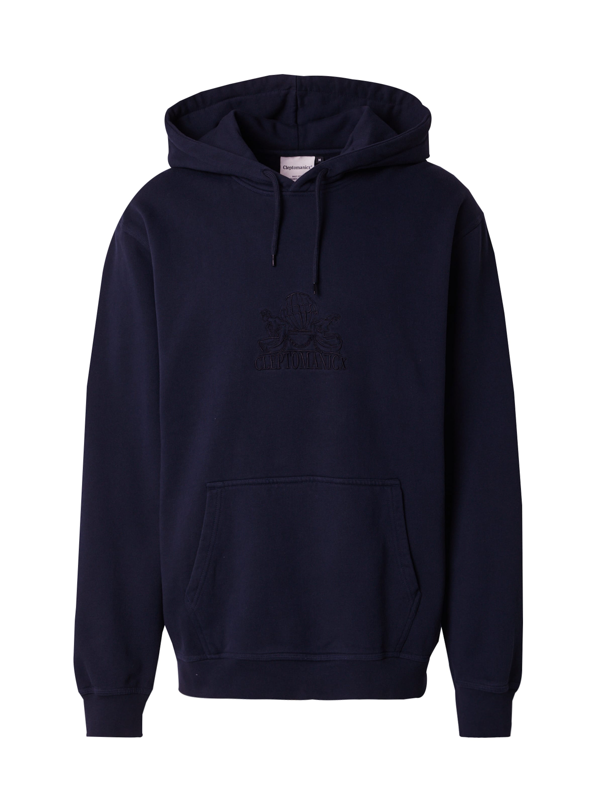 Cleptomanicx Sweatshirt 'Residence' in Blau: Vorderseite