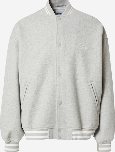 DAN FOX APPAREL Veste mi-saison 'Quentin' en gris chiné / blanc, Vue avec produit