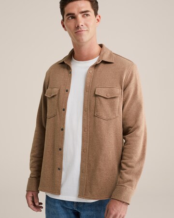 WE Fashion Regular Fit Hemd in Braun: Vorderseite