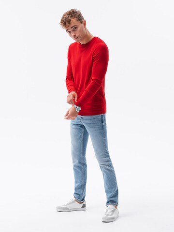 Pull-over 'E177' Ombre en rouge