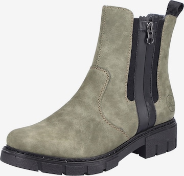 RIEKER Chelsea Boots in Green: front