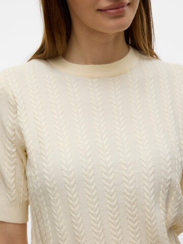 VERO MODA Trui 'VMJenny' in Beige