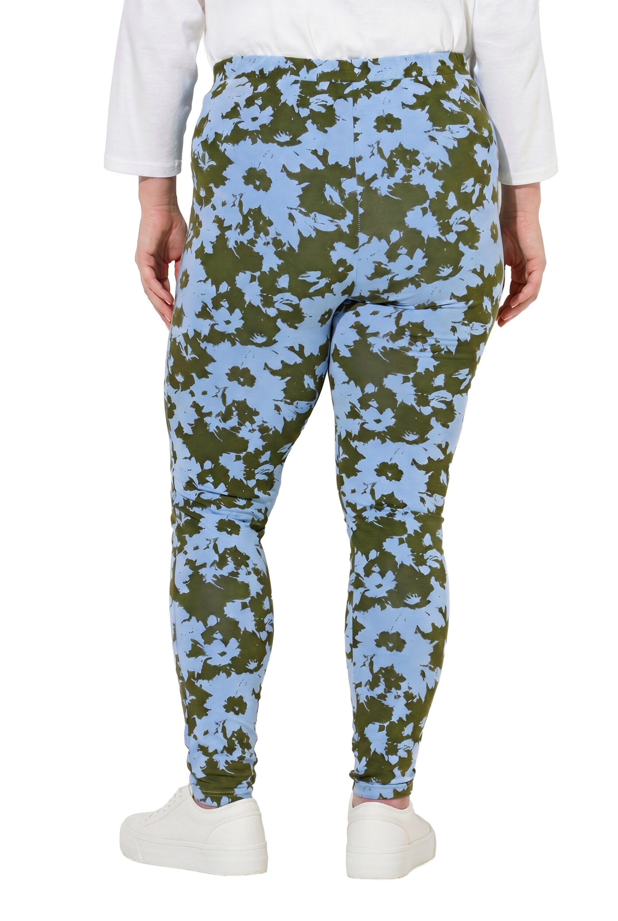 Ulla Popken Skinny Leggings in Grün