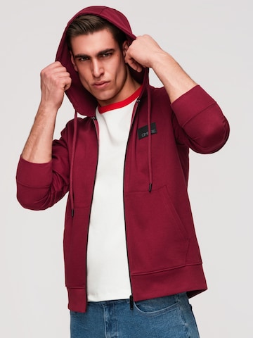 Ombre Sweat jacket in Red
