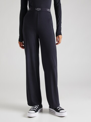 UGG Wide leg Παντελόνι σε μαύρο: μπροστά