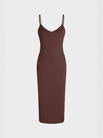 Hiccup - Vestido em castanho: frente