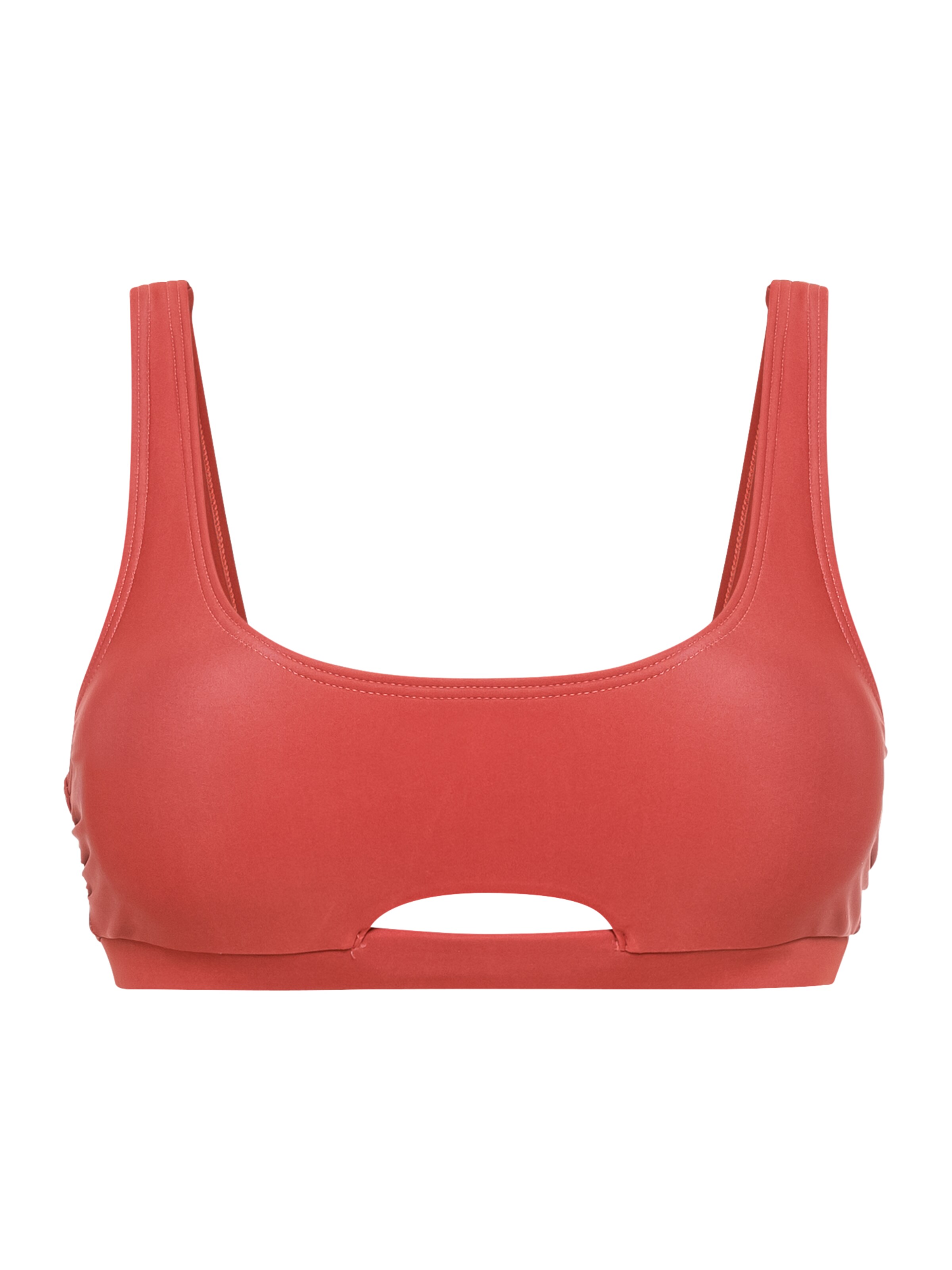 LSCN by LASCANA Bustier Bikinitop 'Gina' in Rood: voorkant