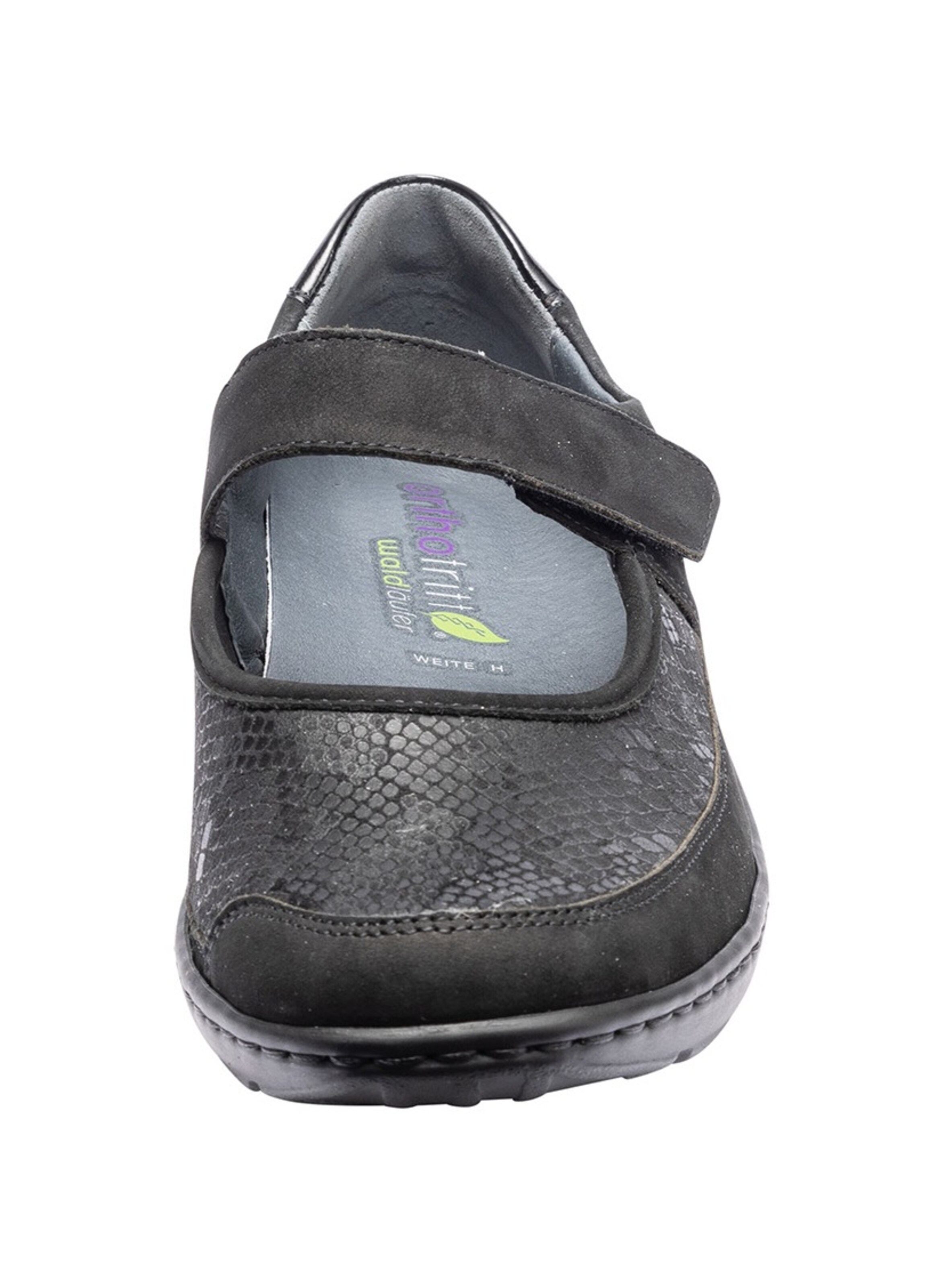 WALDLÄUFER Ballet Flats with Strap in Black