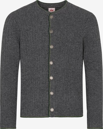 SPIETH & WENSKY Knit Cardigan 'Pauen' in Grey: front