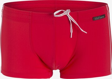 Shorts de bain Olaf Benz en rouge : devant