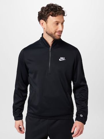 Hanorac de la Nike Sportswear pe negru: față