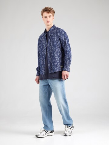 s.Oliver Regular fit Srajca | modra barva