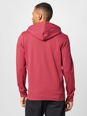 JACK & JONES Zip-Up Hoodie in Red