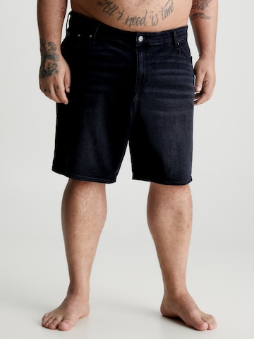 Calvin Klein Jeans Plus Regular Shorts in Schwarz: predná strana