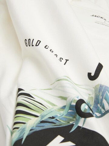 JACK & JONES Koszulka 'JJCLARC' w kolorze biały