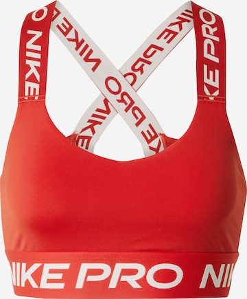NIKE Biustonosz sportowy w kolorze czerwony: przód
