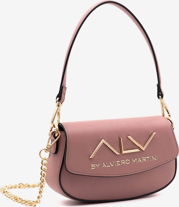 Borsa a spalla di ALV By Alviero Martini in lilla: frontale