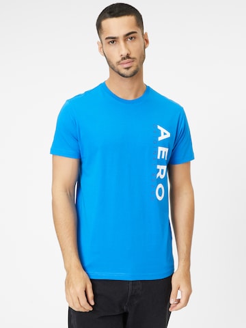 T-Shirt AÉROPOSTALE en bleu : devant