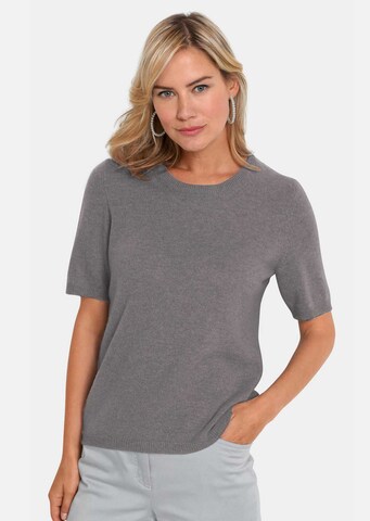 Goldner Pullover in Grau: Vorderseite