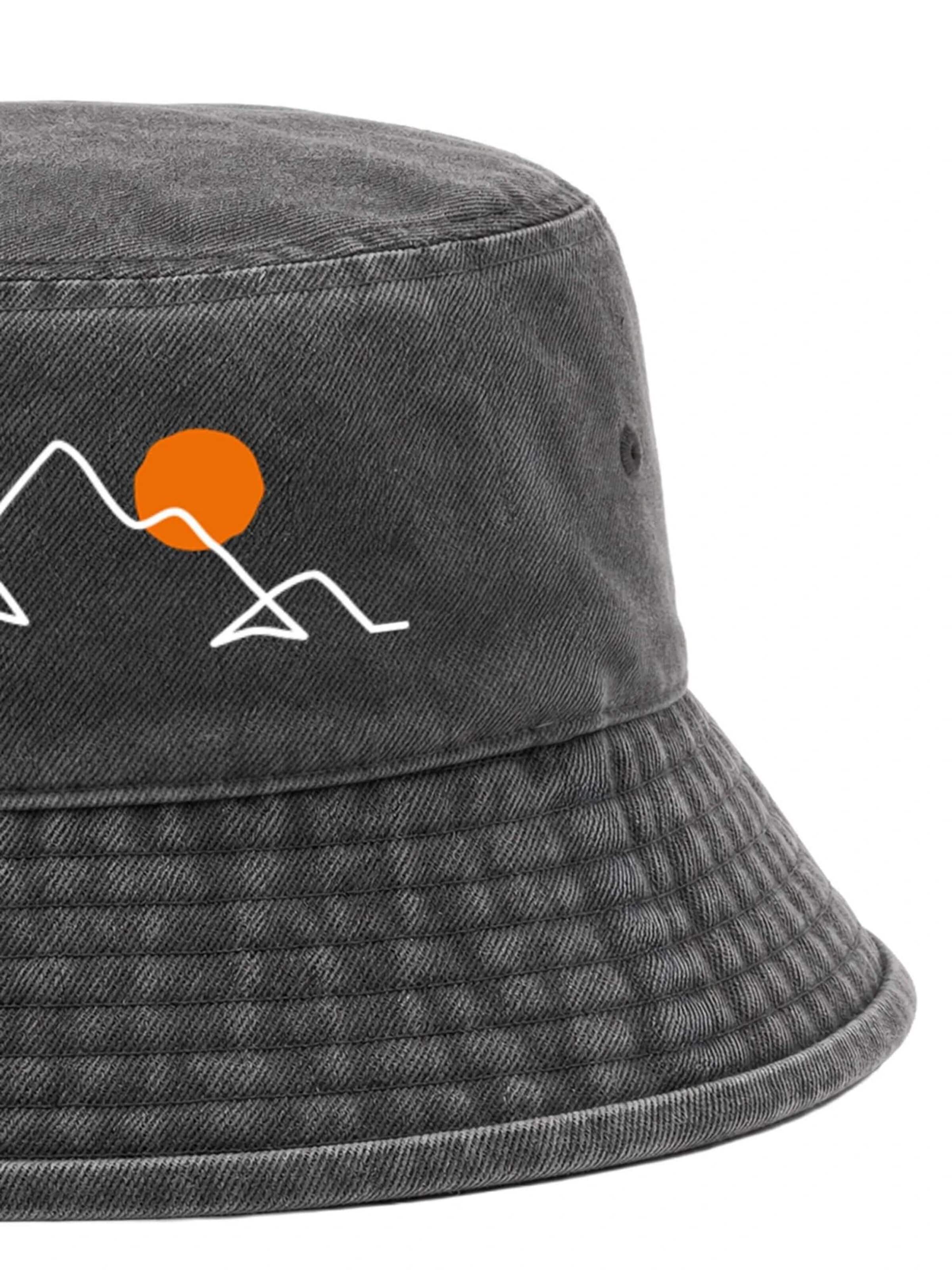 Neverless Hat 'Berg Linie' in Black