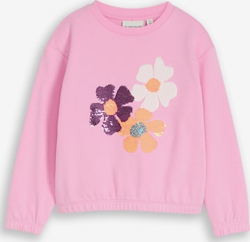 TOM TAILOR Collegepaita värissä vaaleanpunainen: etupuoli