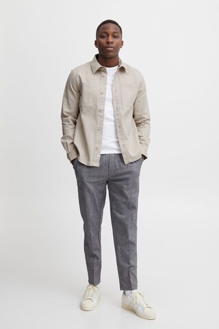 Casual Friday - Regular Fit Camisa 'Anton' em cinzento