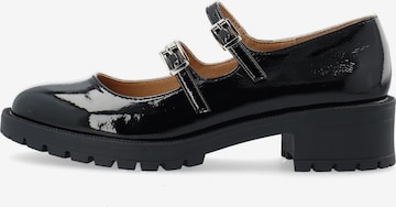 Bianco - Bailarinas con hebilla 'Pearl' en negro: frente