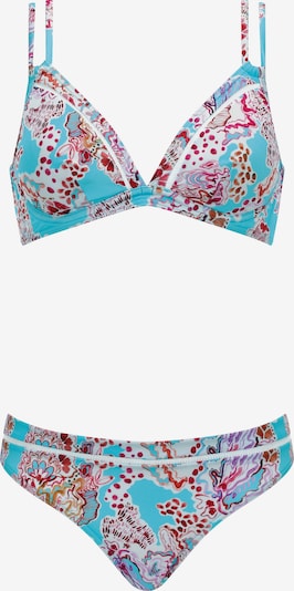 OLYMPIA Bikini in S/B in hellblau / rosa / cranberry, Produktansicht