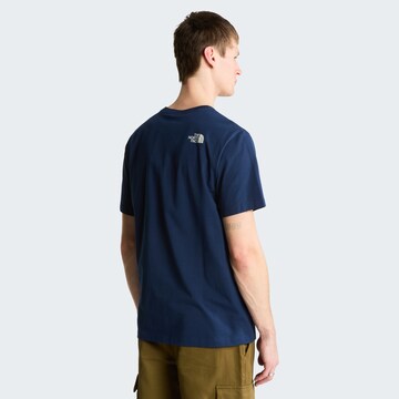 THE NORTH FACE Тениска 'Mountain Line' в синьо