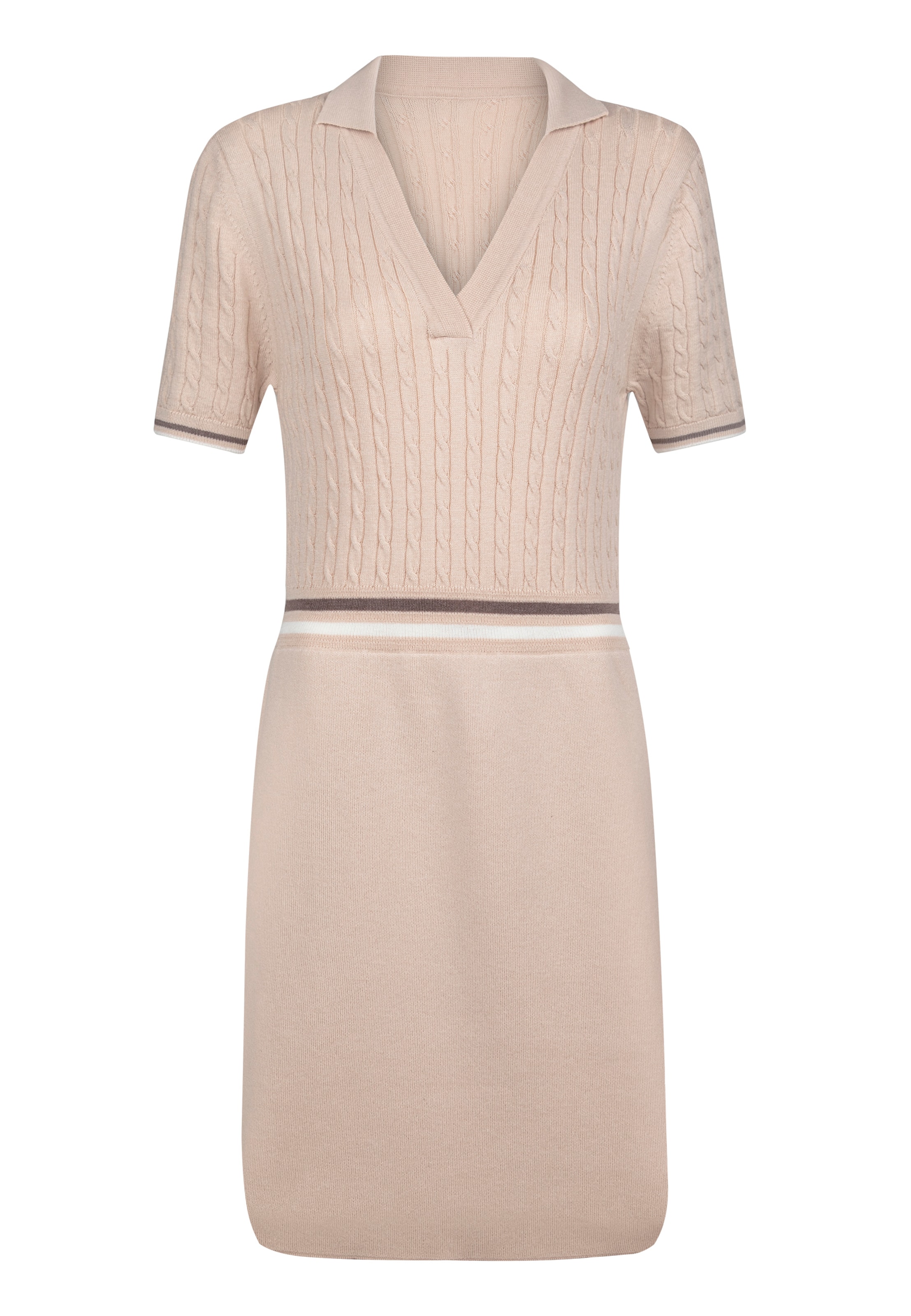 Felix Hardy Sukienka z dzianiny w kolorze beżowy: przód